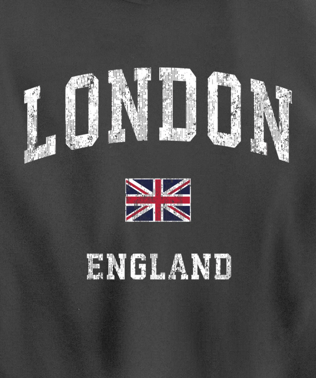 London England Vintage Athletic Sports Design Pullover Hoodie