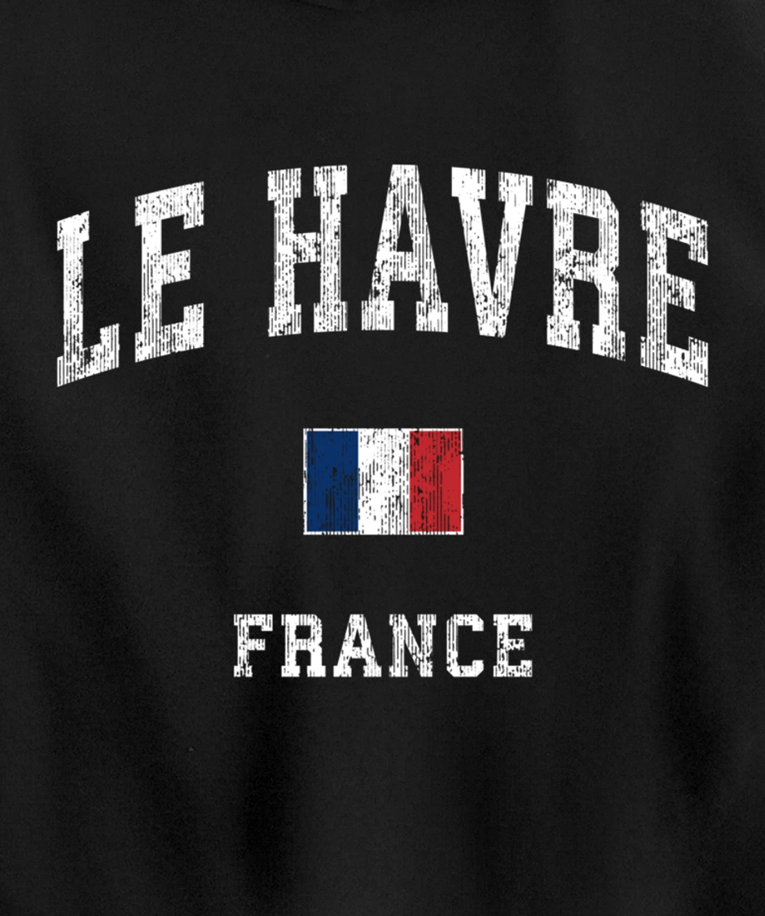 Le Havre France Vintage Athletic Sports Design Pullover Hoodie