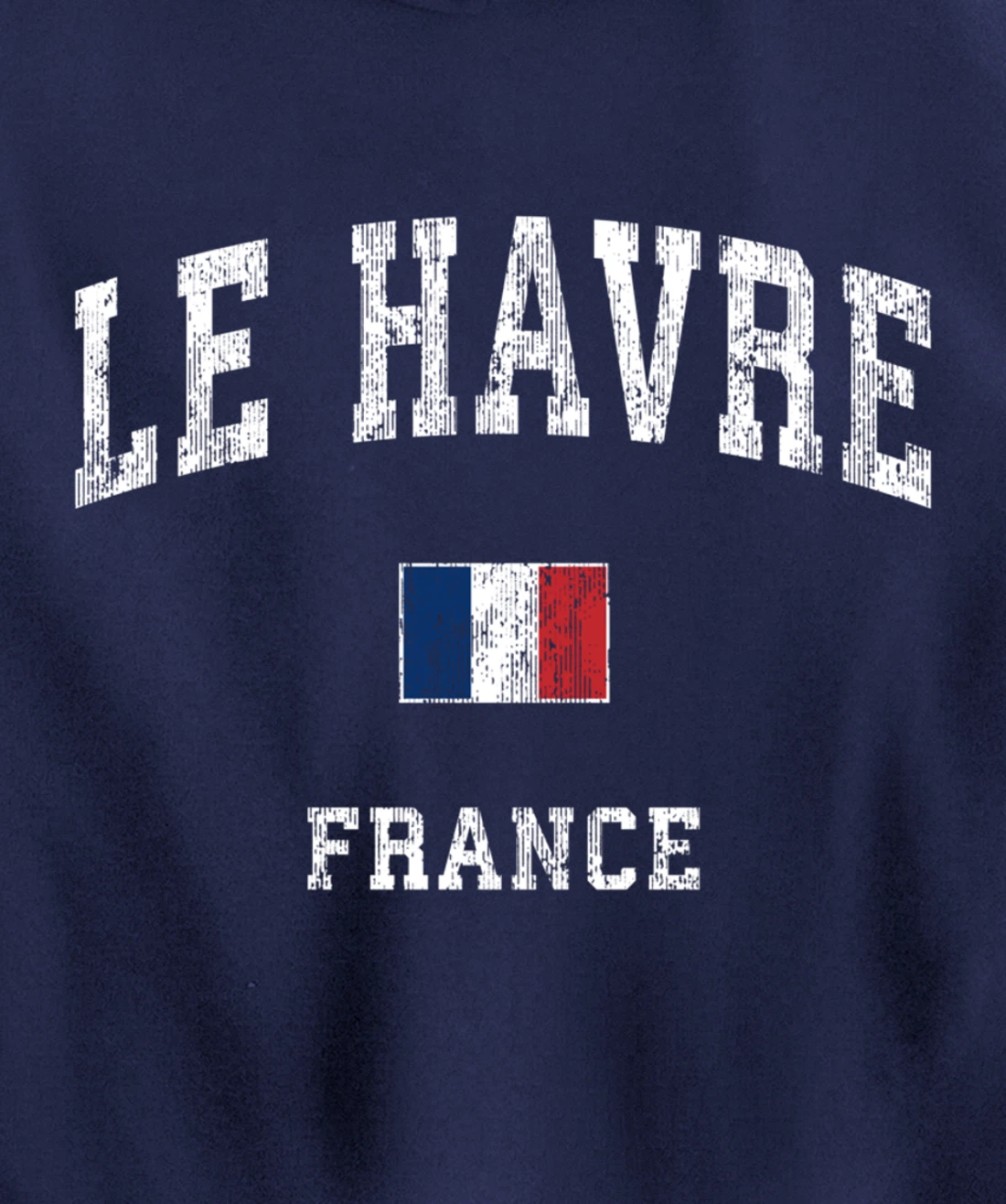 Le Havre France Vintage Athletic Sports Design Pullover Hoodie