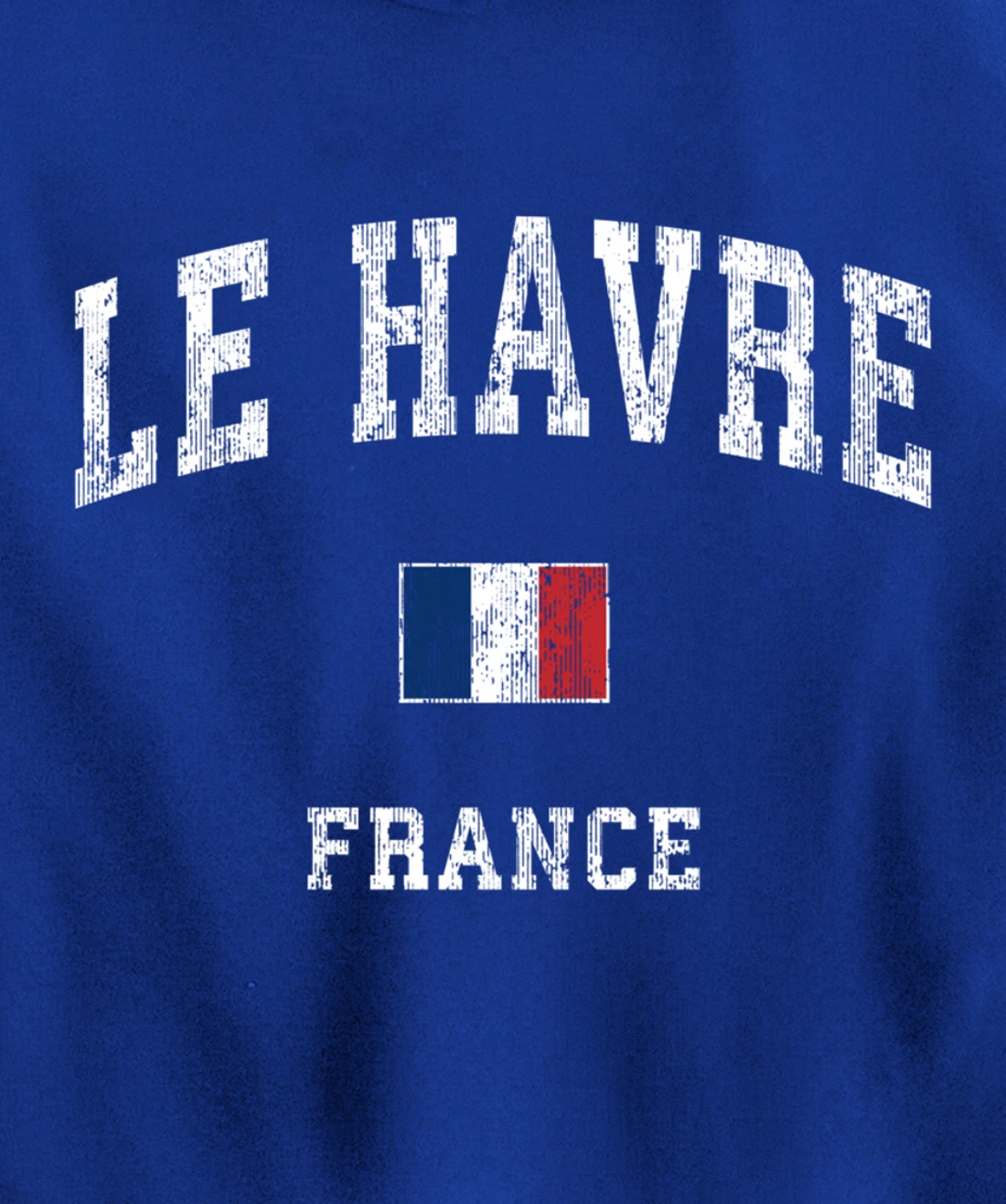 Le Havre France Vintage Athletic Sports Design Pullover Hoodie