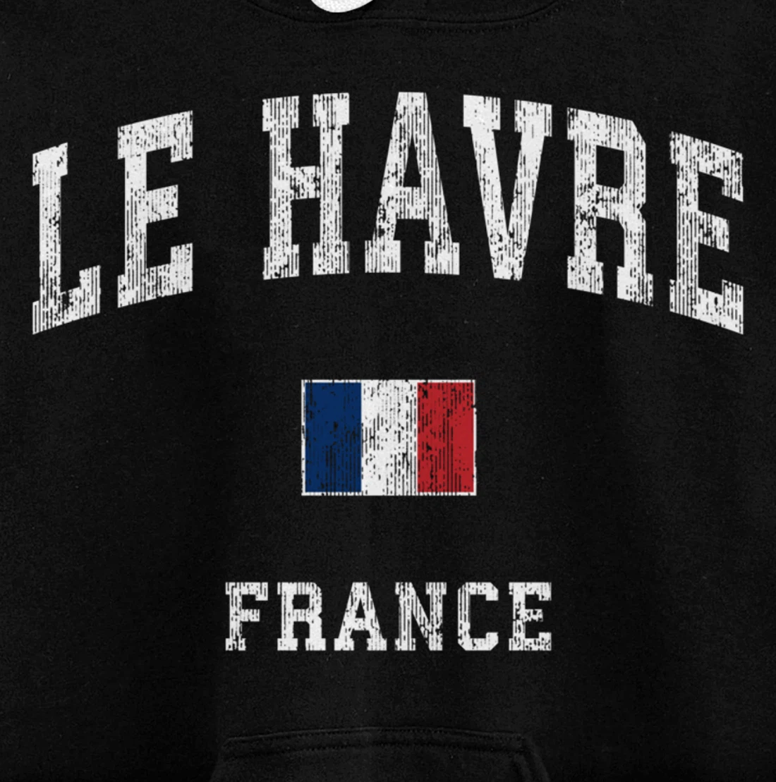 Le Havre France Vintage Athletic Sports Design Pullover Hoodie