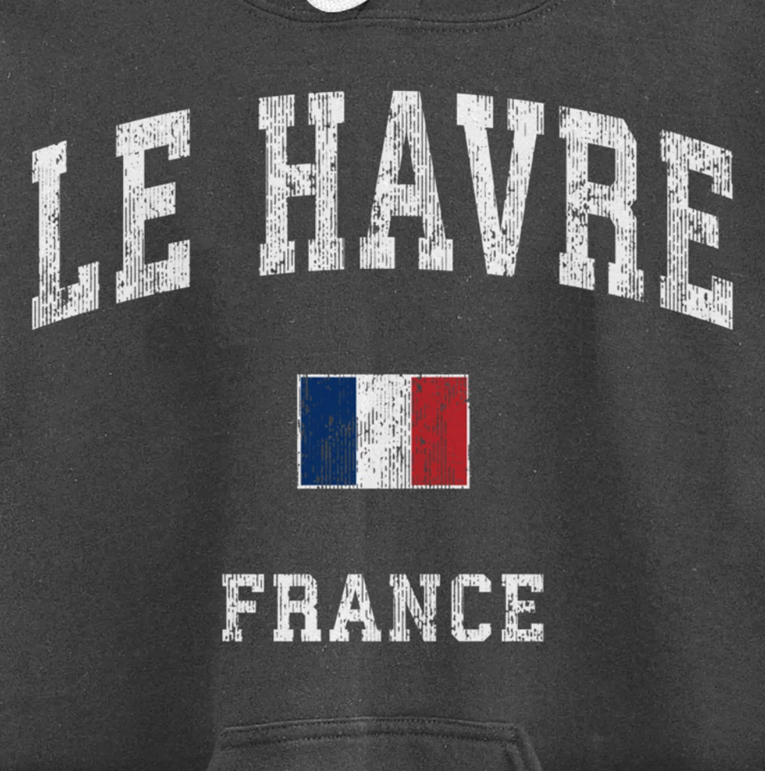 Le Havre France Vintage Athletic Sports Design Pullover Hoodie
