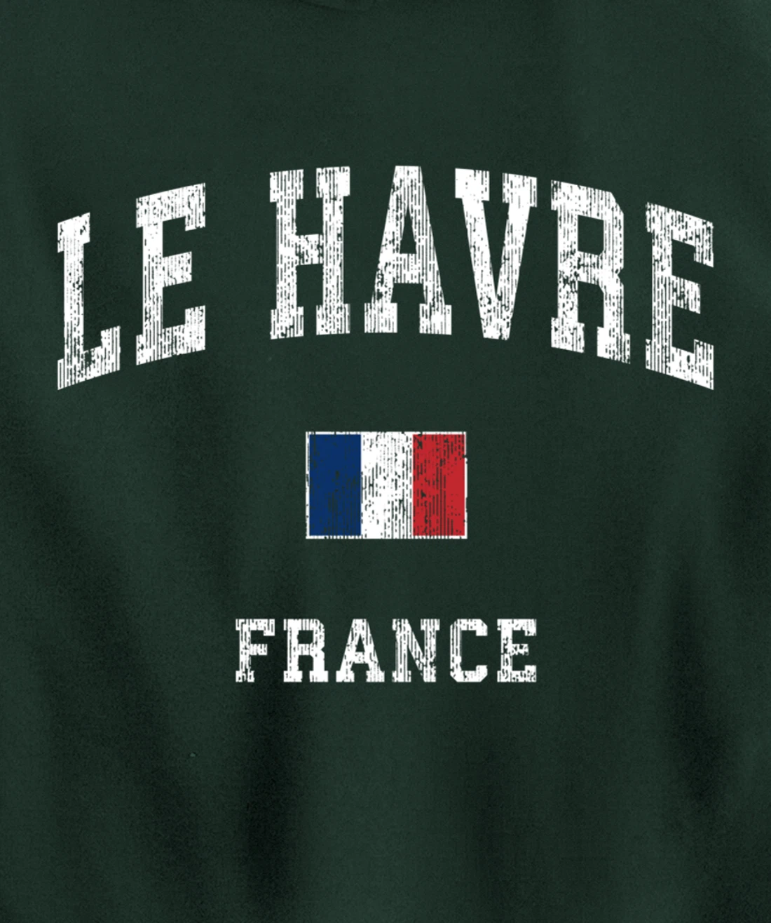 Le Havre France Vintage Athletic Sports Design Pullover Hoodie