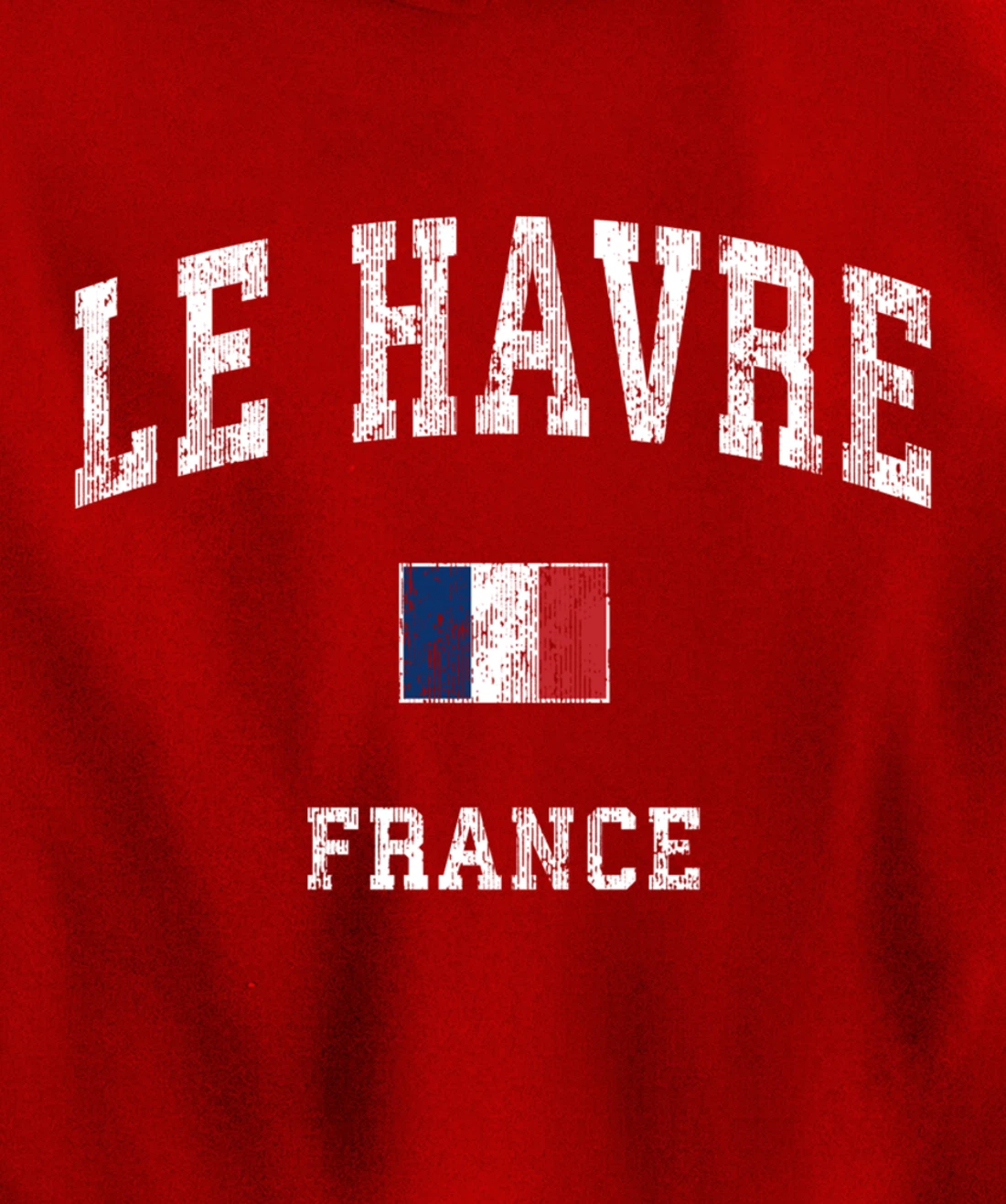 Le Havre France Vintage Athletic Sports Design Pullover Hoodie