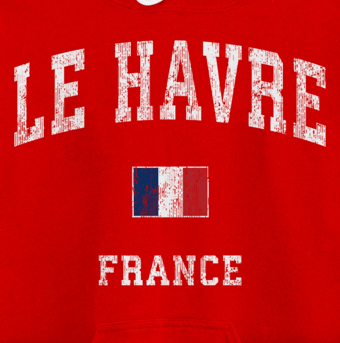 Le Havre France Vintage Athletic Sports Design Pullover Hoodie