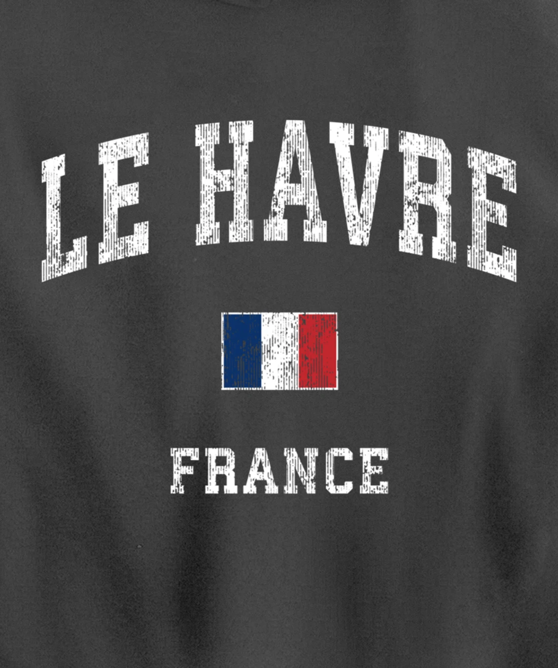 Le Havre France Vintage Athletic Sports Design Pullover Hoodie