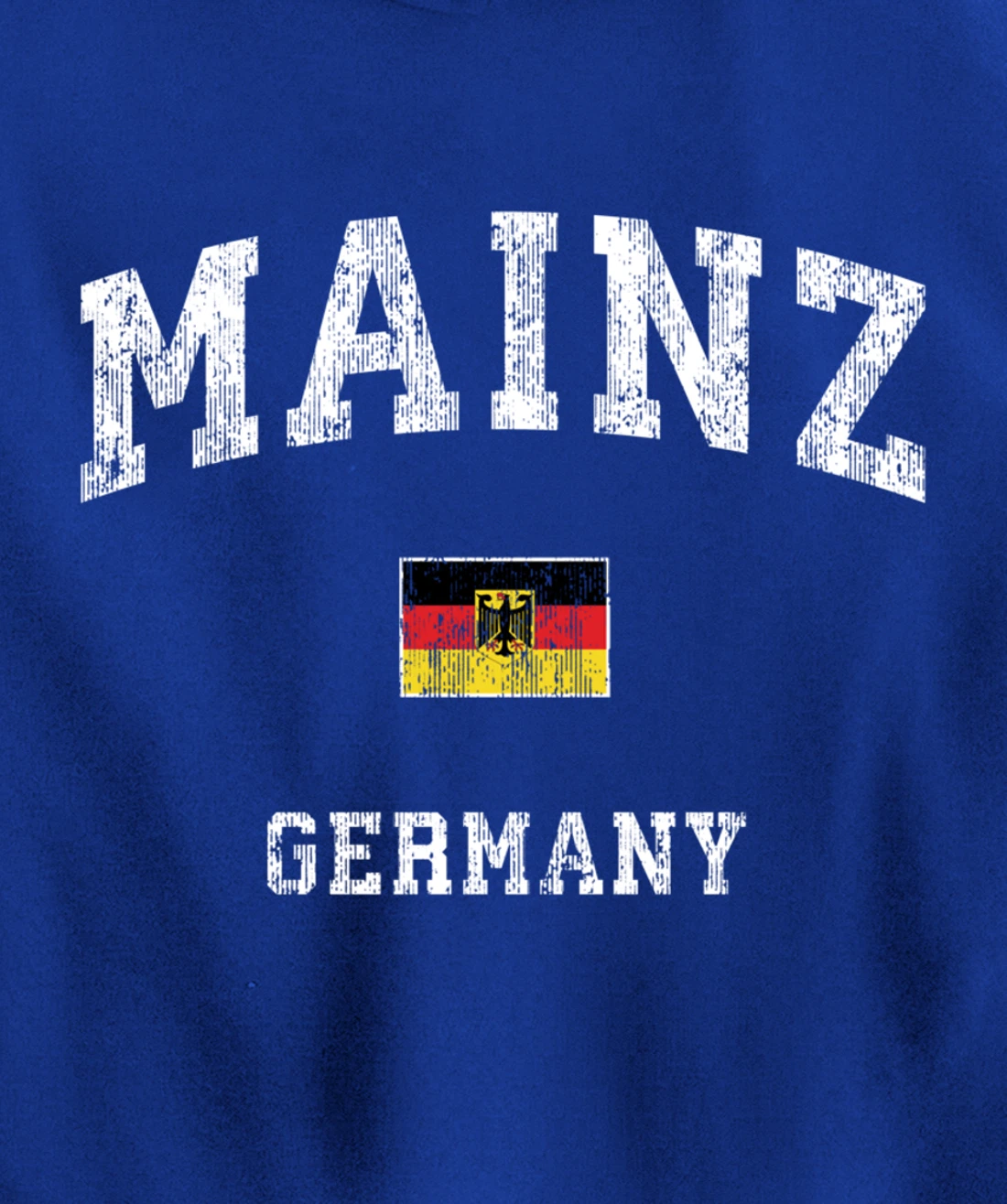 Mainz Germany Vintage Athletic Sports Design Pullover Hoodie