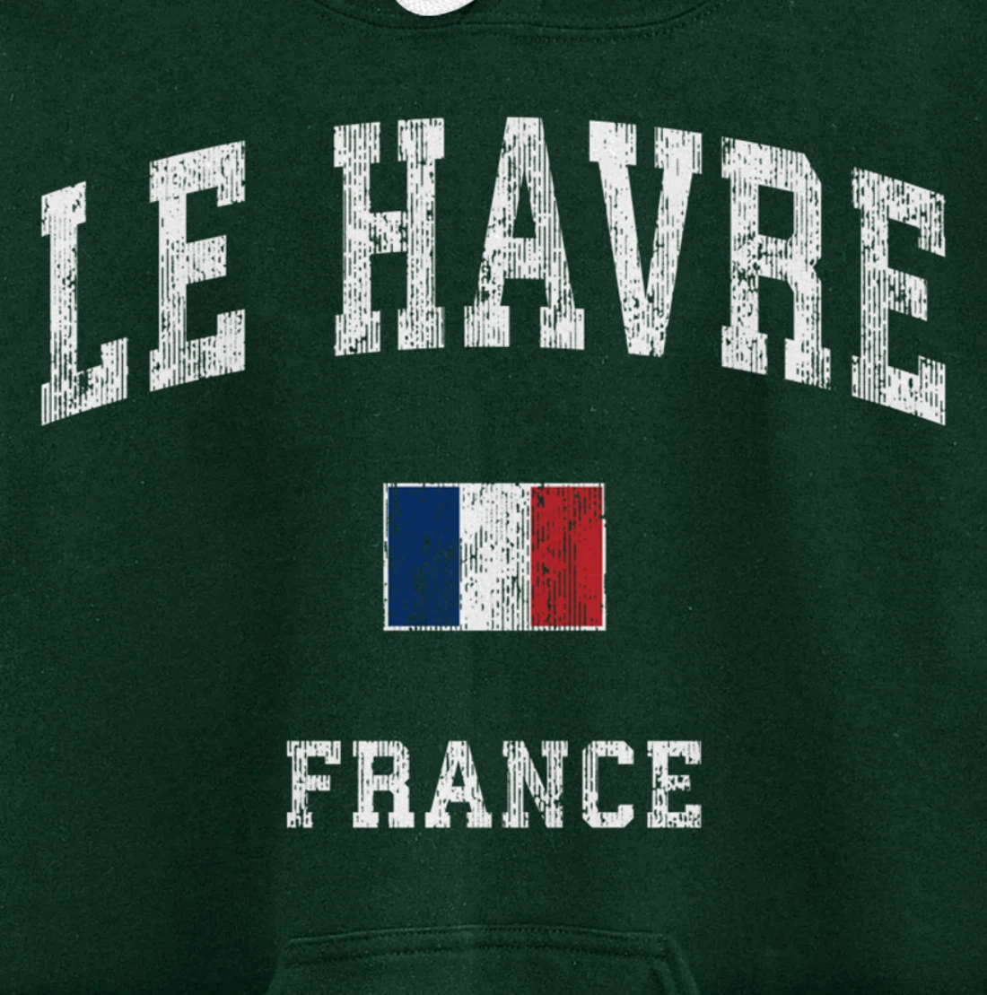 Le Havre France Vintage Athletic Sports Design Pullover Hoodie