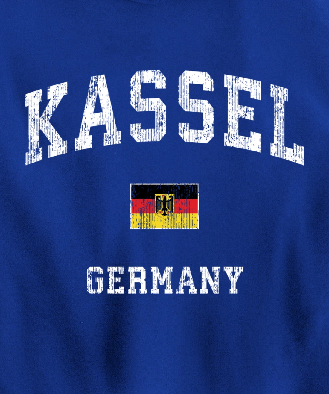 Kassel Germany Vintage Athletic Sports Design Pullover Hoodie