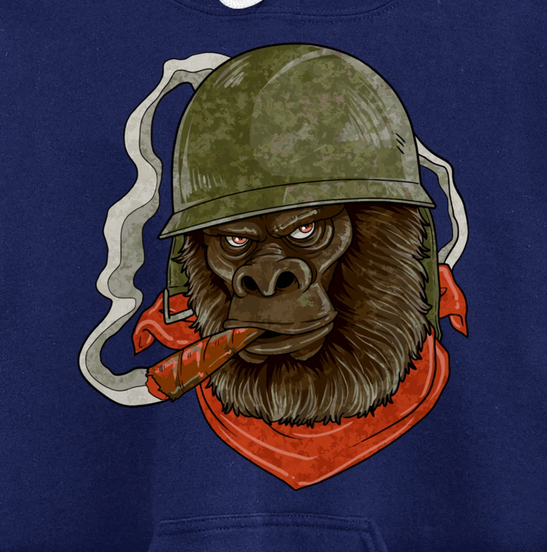 Gorilla Silverback Smoking A Cigar Pullover Hoodie