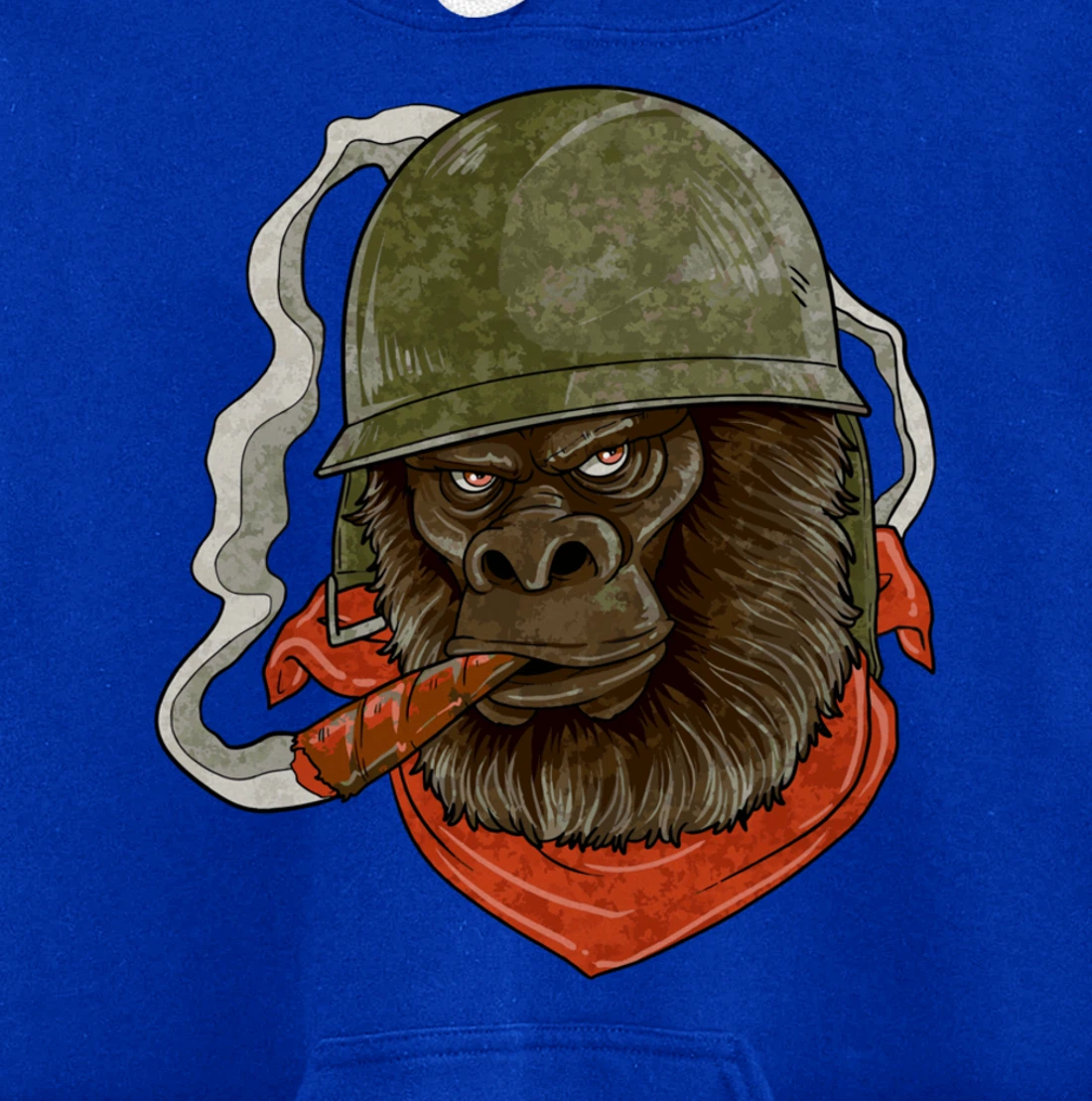 Gorilla Silverback Smoking A Cigar Pullover Hoodie