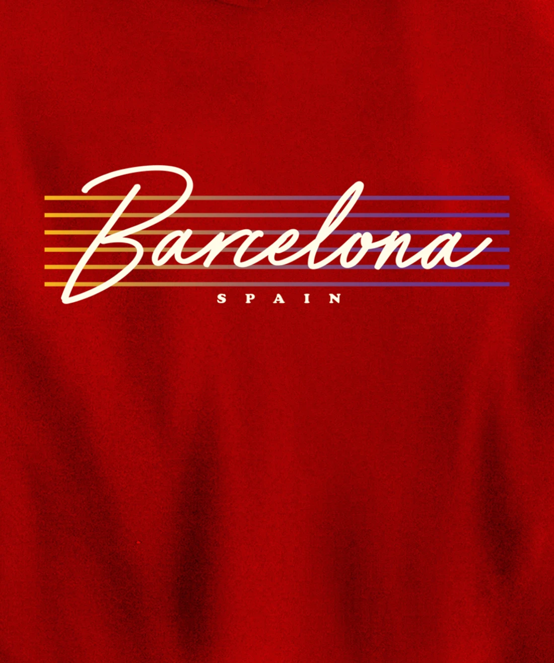 Barcelona Souvenir Vintage Spain Pullover Hoodie