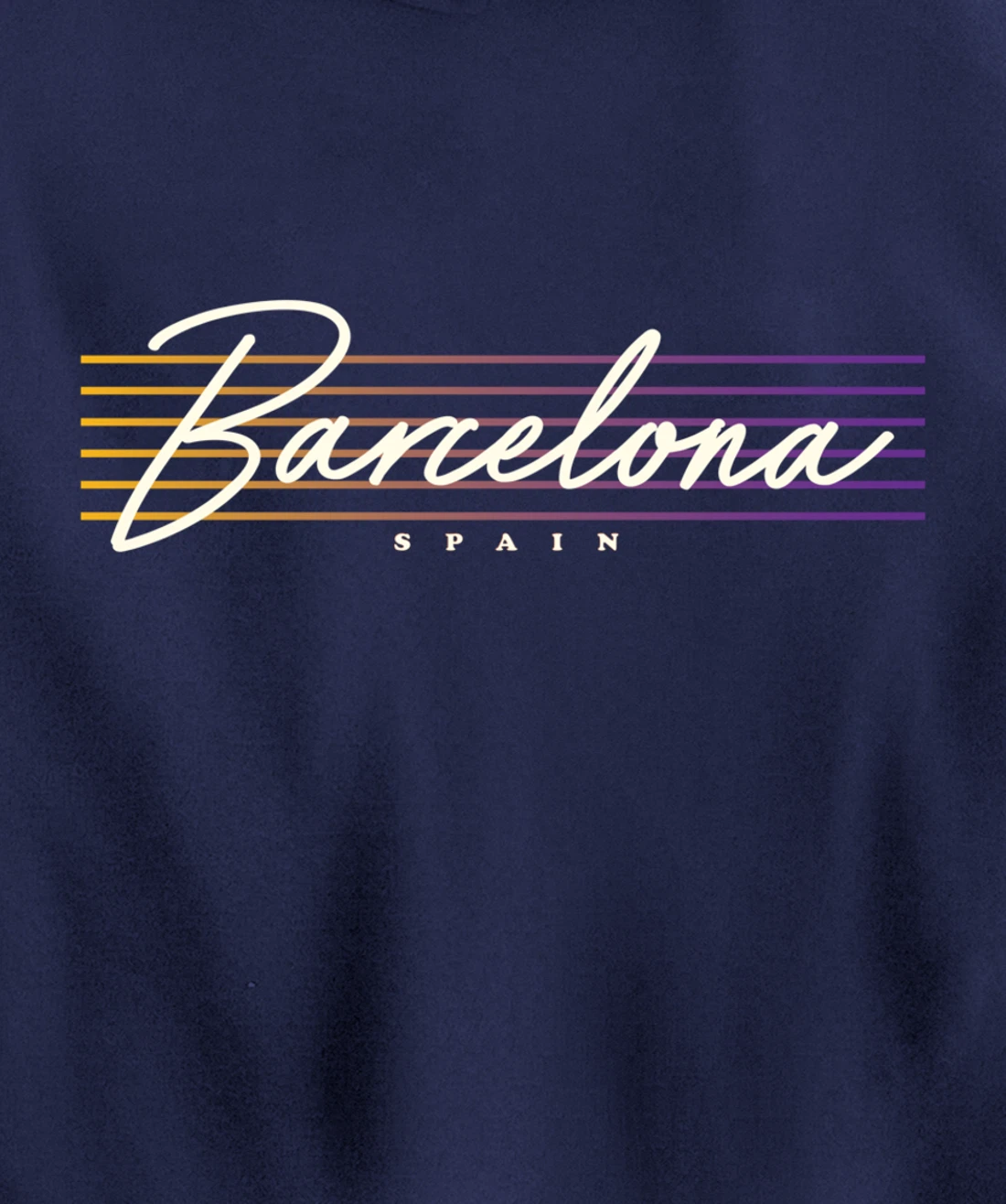 Barcelona Souvenir Vintage Spain Pullover Hoodie