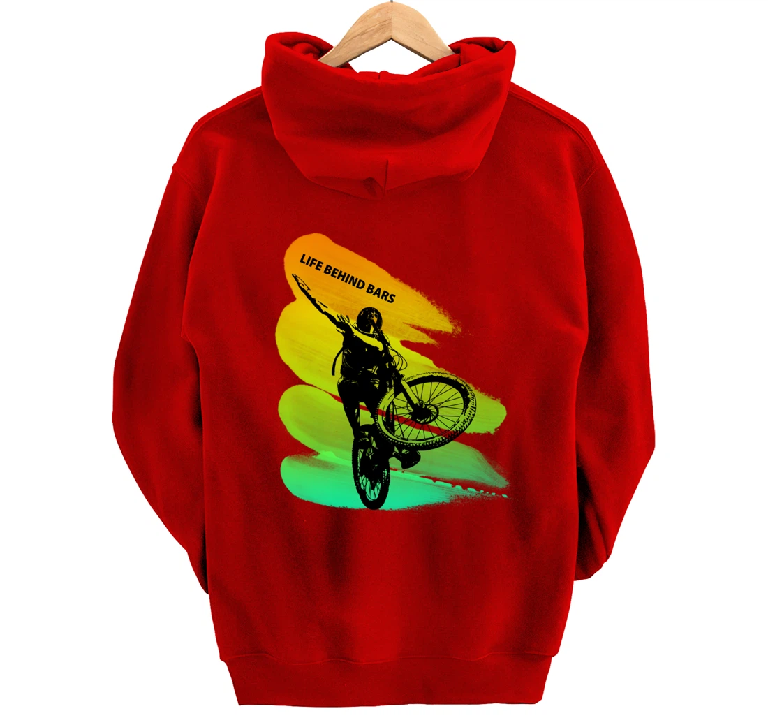 Dab bmx bike Gift idea for colouring dabbing & biking Lovers Pullover Hoodie