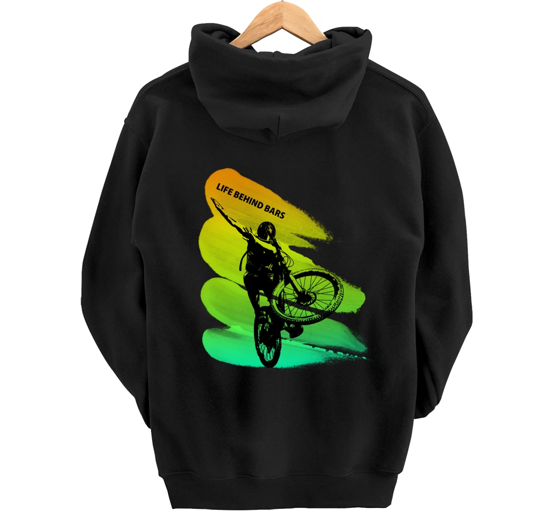 Dab bmx bike Gift idea for colouring dabbing & biking Lovers Pullover Hoodie