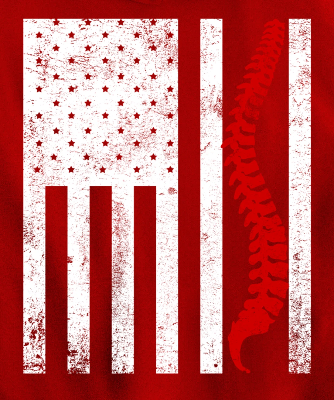 Spine Flag Funny Chiropractic Spinal Care Chiropractor Gift Pullover Hoodie