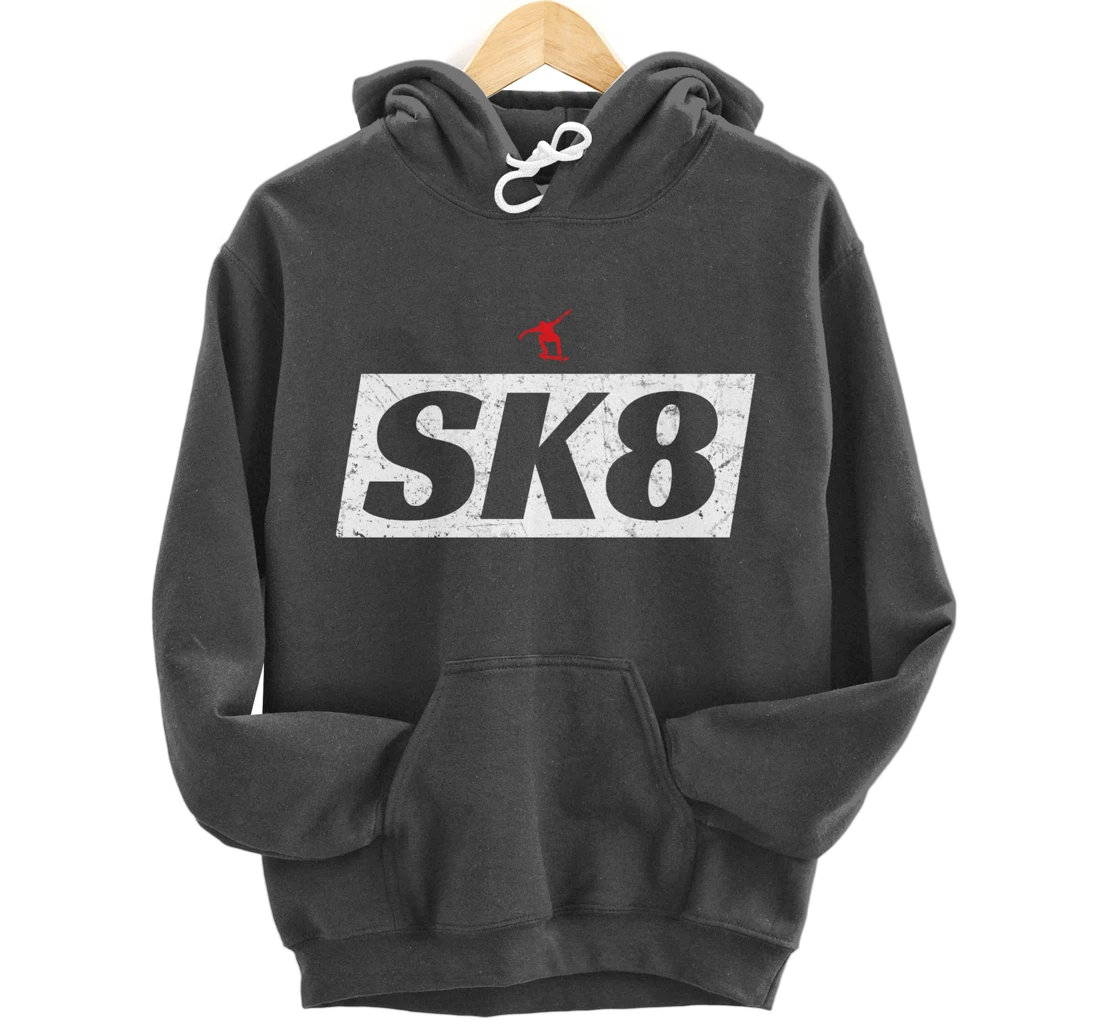 SK8 Skateboarder - Skater Gift Pullover Hoodie