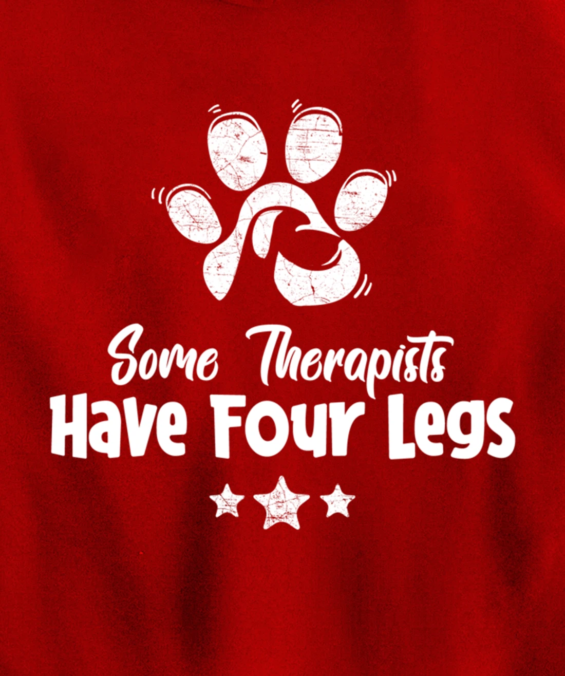 Some Therapists Have Four Legs - Dog Animal Lovers Fun Gift Pullover Hoodie