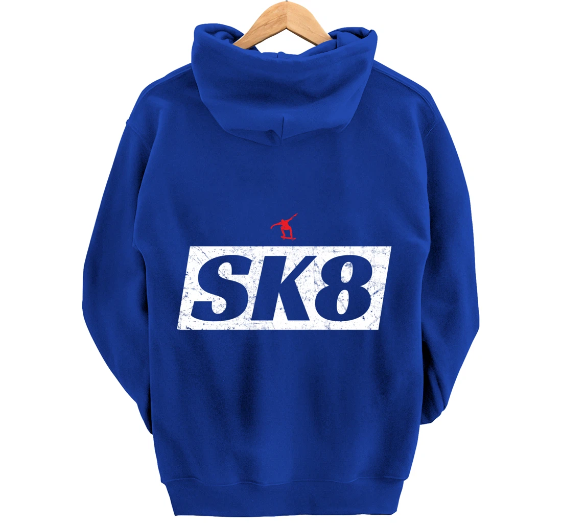 SK8 Skateboarder - Skater Gift Pullover Hoodie