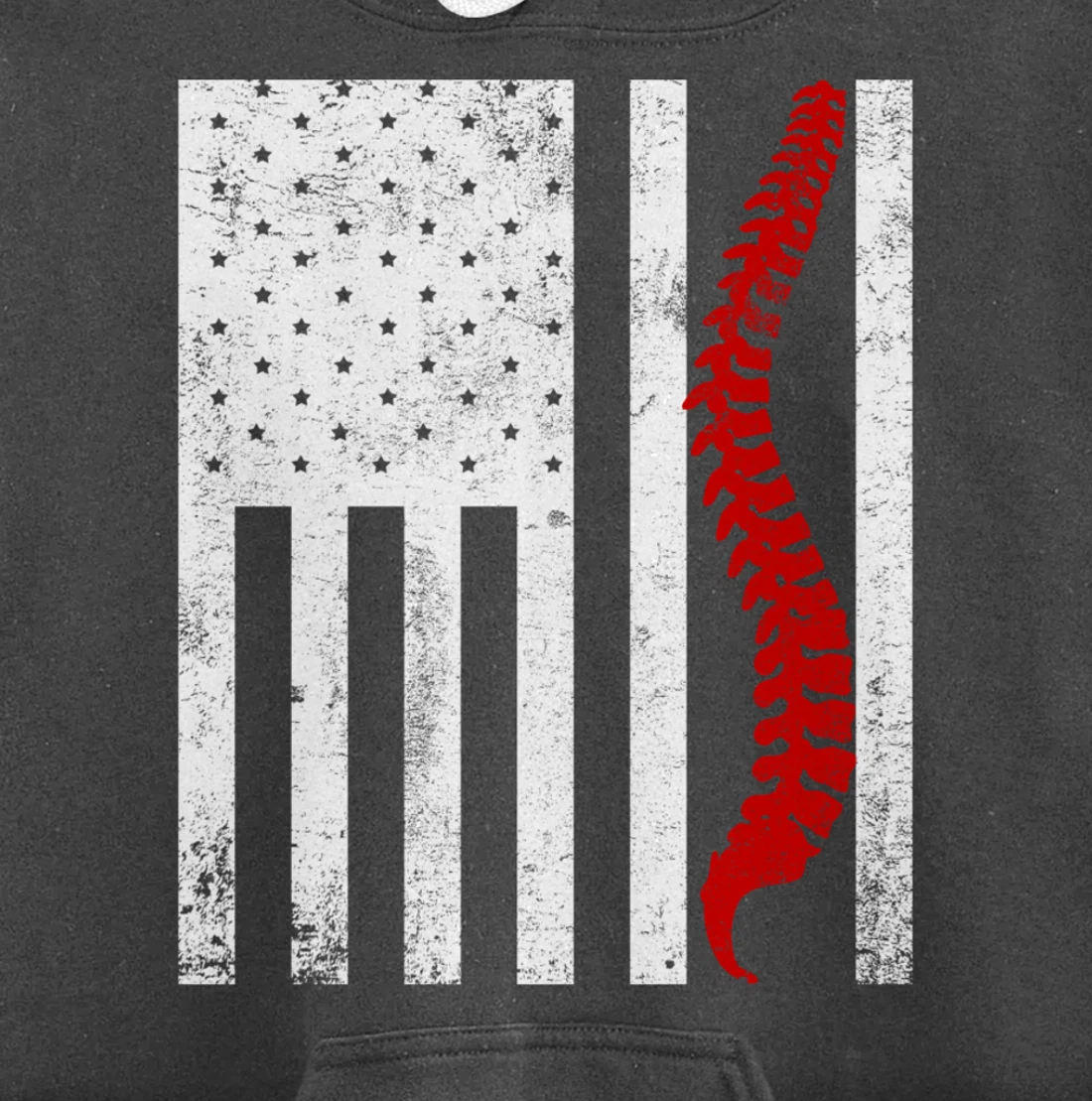 Spine Flag Funny Chiropractic Spinal Care Chiropractor Gift Pullover Hoodie
