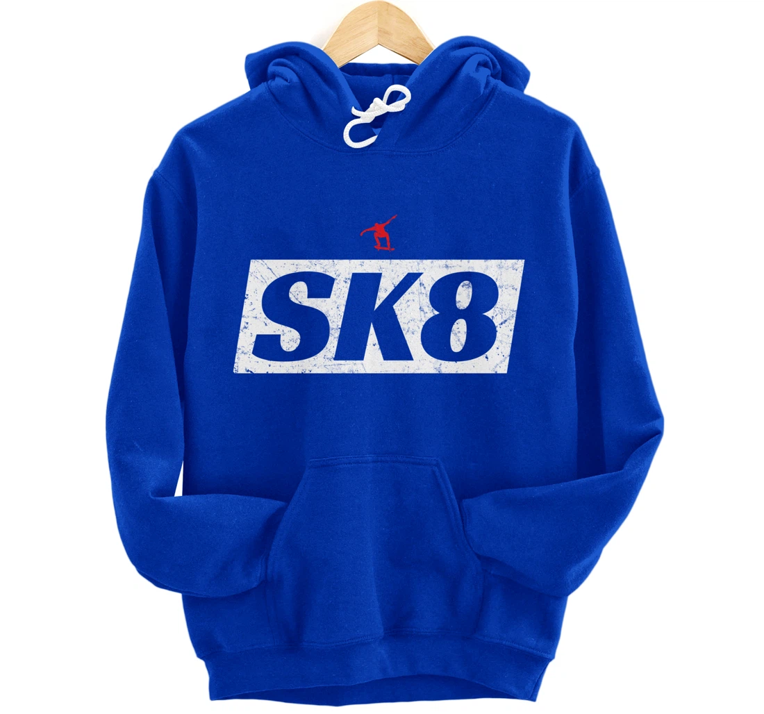 SK8 Skateboarder - Skater Gift Pullover Hoodie