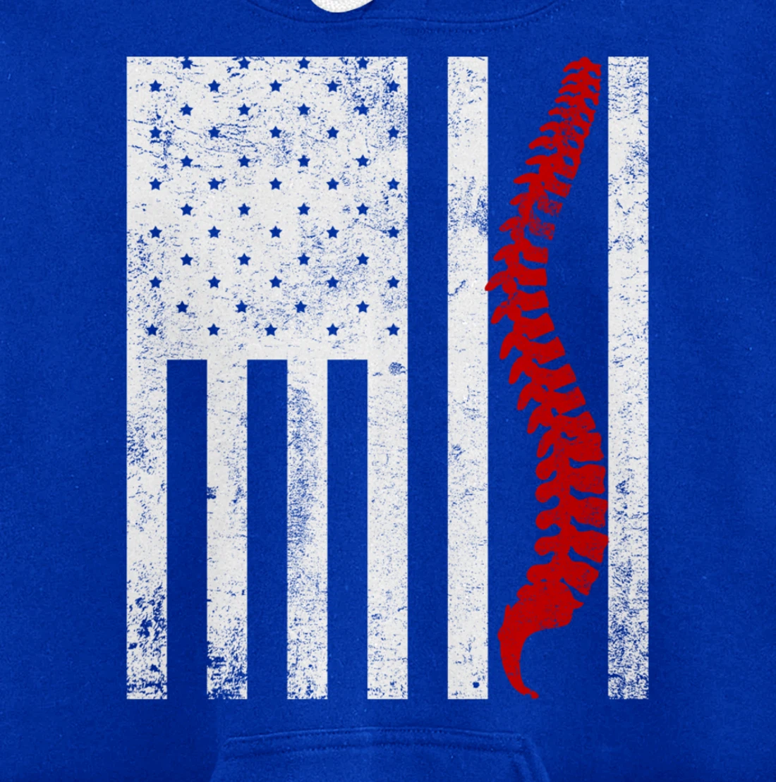 Spine Flag Funny Chiropractic Spinal Care Chiropractor Gift Pullover Hoodie