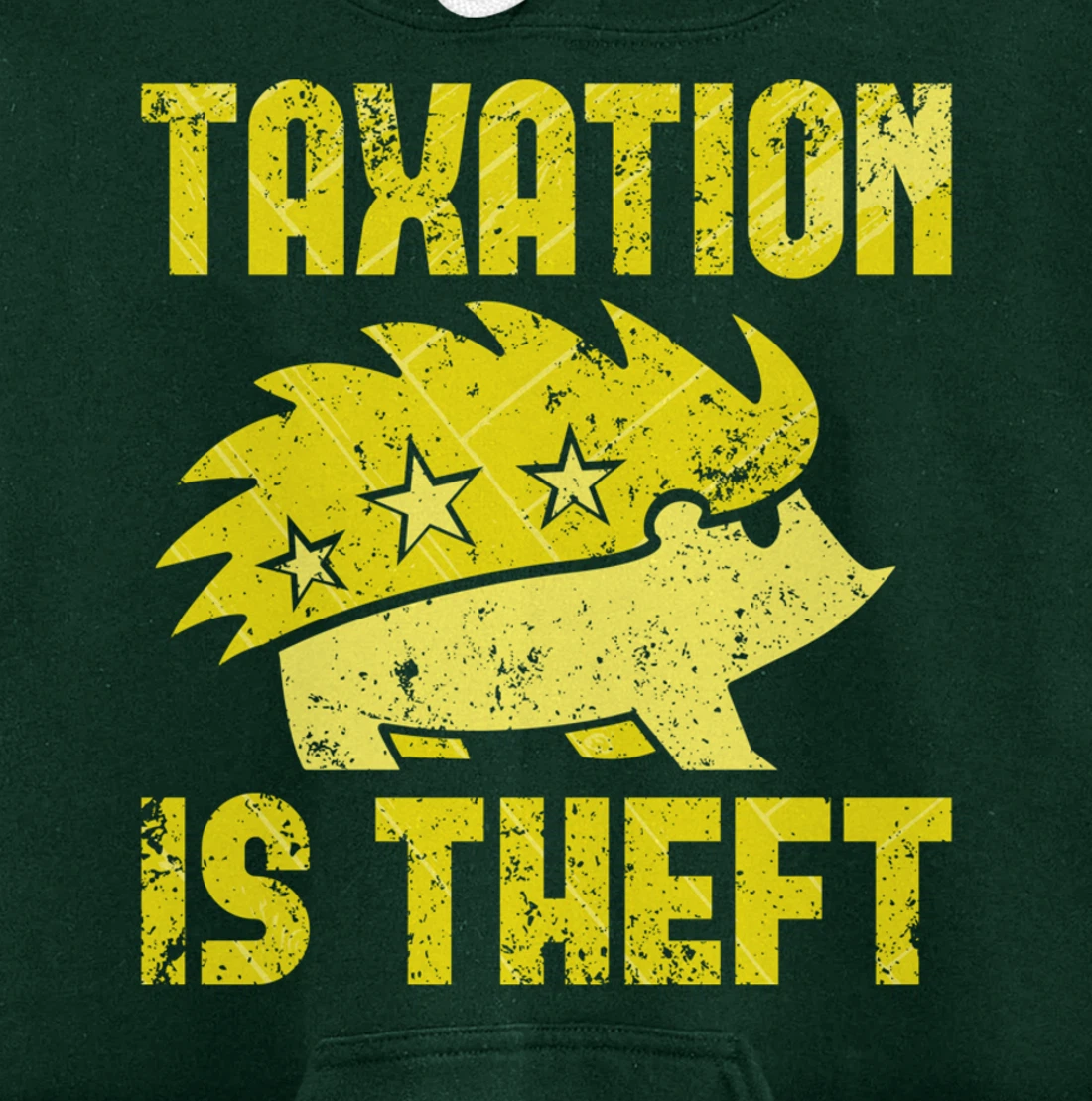 Taxation Is Theft Libertarian Anarcho Capitalism ANCAP Pullover Hoodie