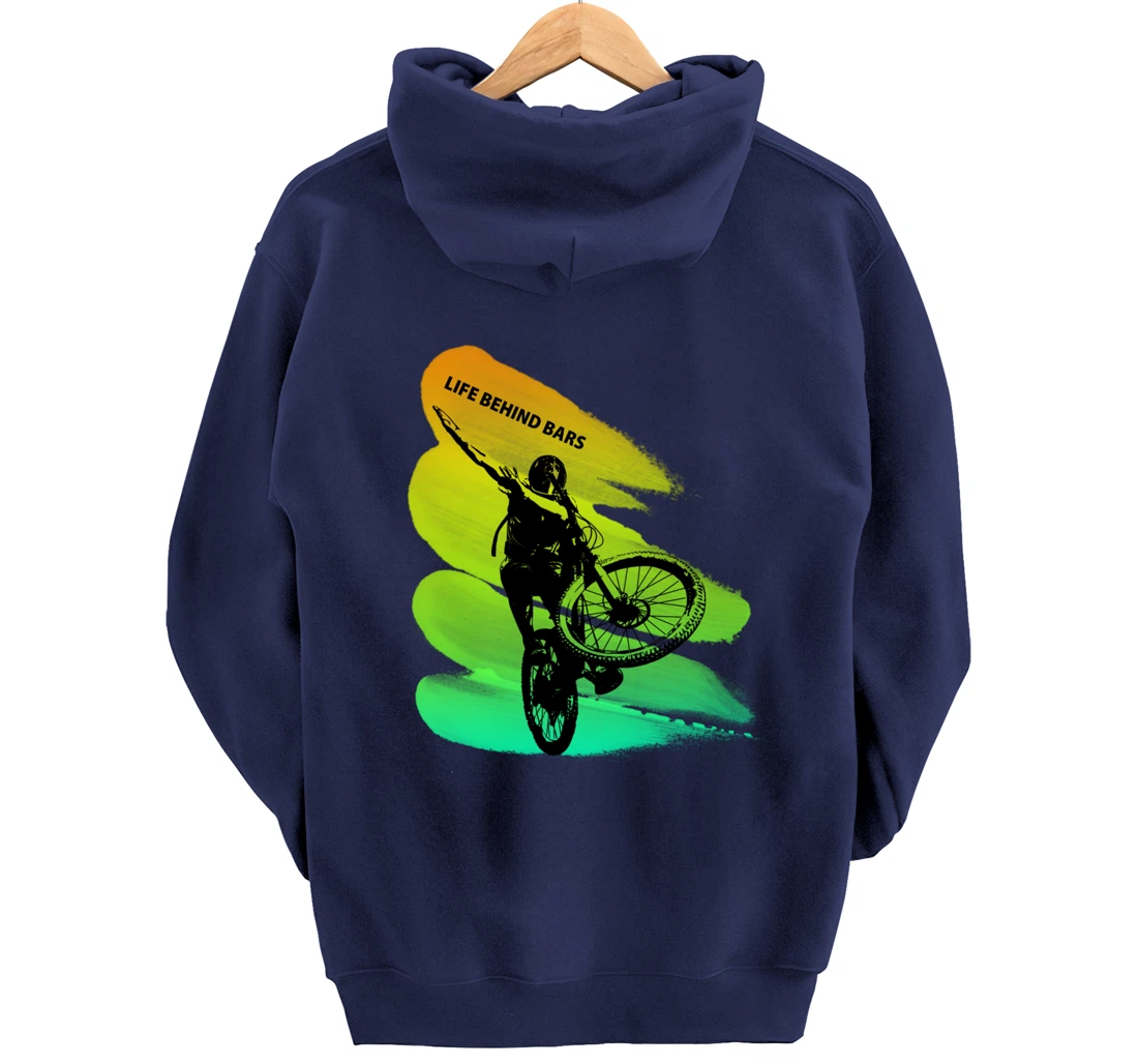 Dab bmx bike Gift idea for colouring dabbing & biking Lovers Pullover Hoodie