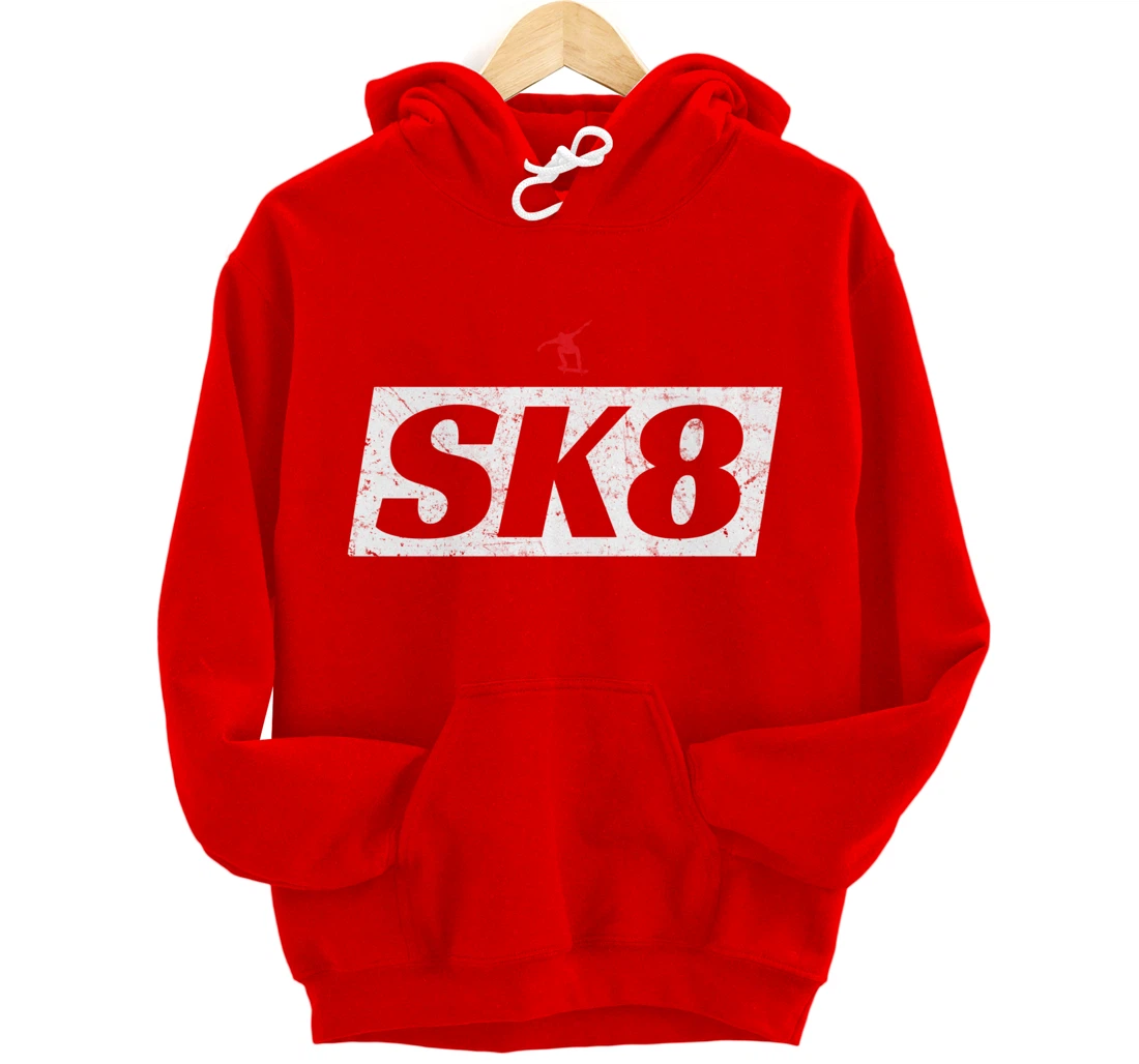 SK8 Skateboarder - Skater Gift Pullover Hoodie