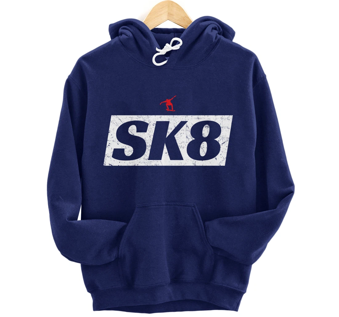 SK8 Skateboarder - Skater Gift Pullover Hoodie