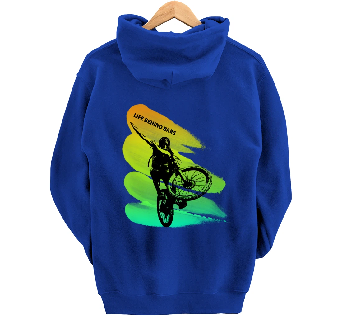Dab bmx bike Gift idea for colouring dabbing & biking Lovers Pullover Hoodie