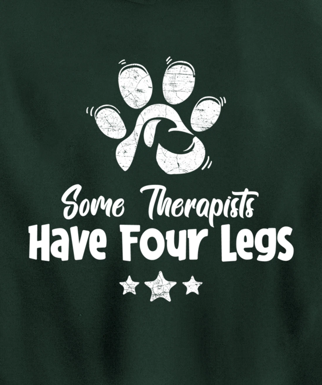 Some Therapists Have Four Legs - Dog Animal Lovers Fun Gift Pullover Hoodie