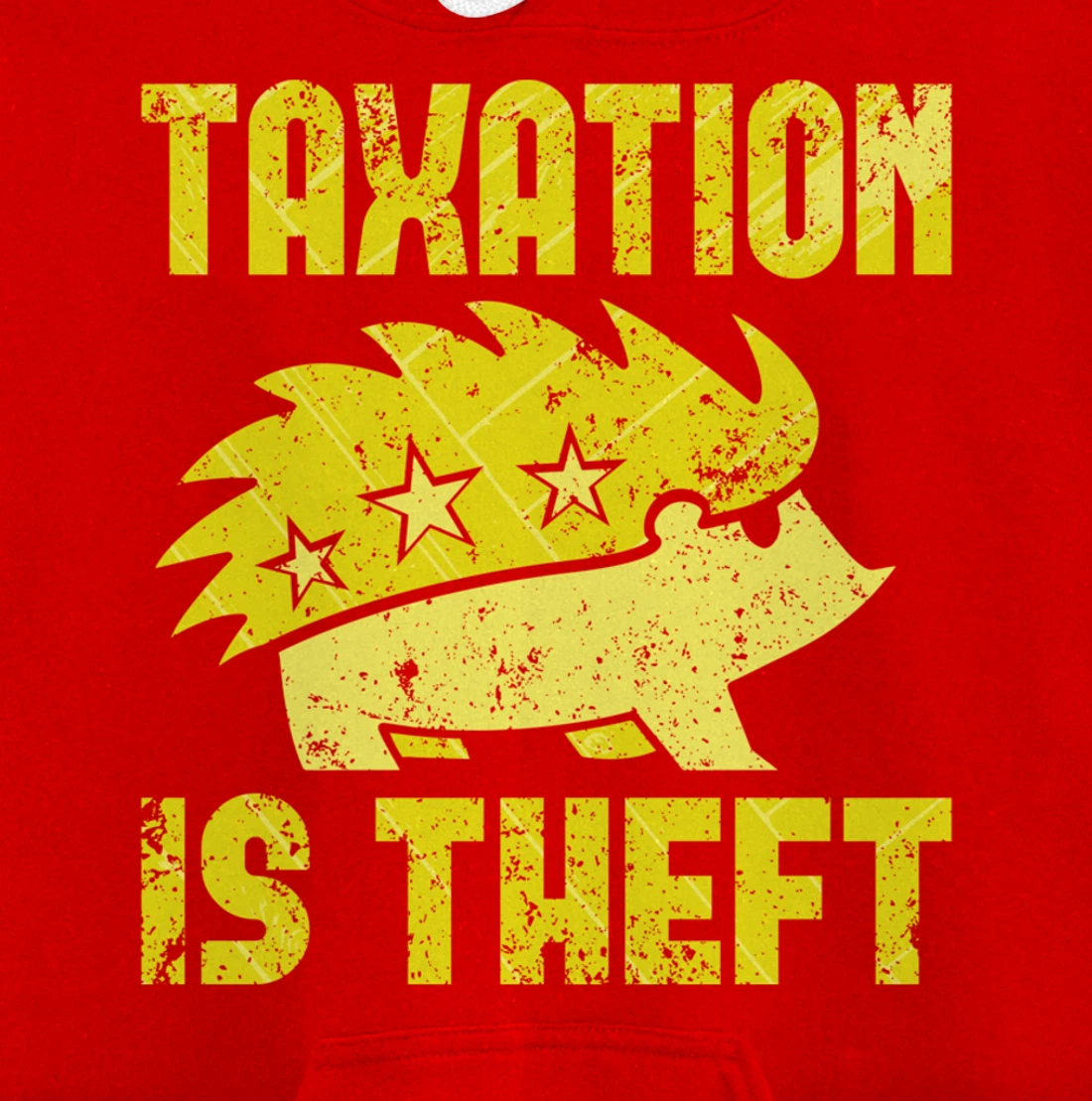 Taxation Is Theft Libertarian Anarcho Capitalism ANCAP Pullover Hoodie