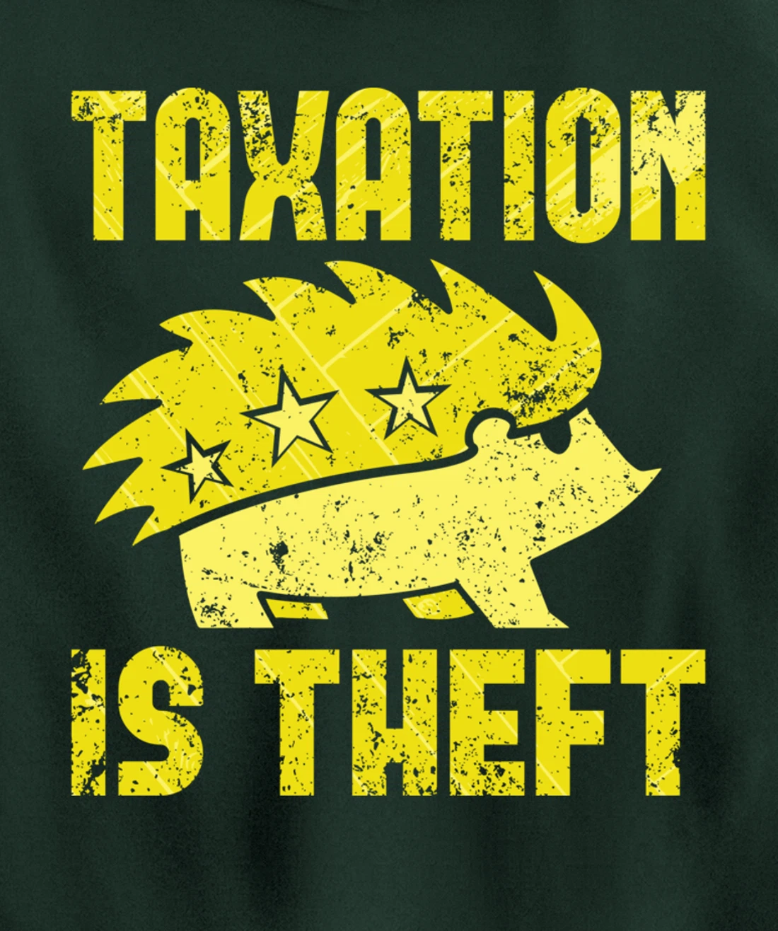 Taxation Is Theft Libertarian Anarcho Capitalism ANCAP Pullover Hoodie