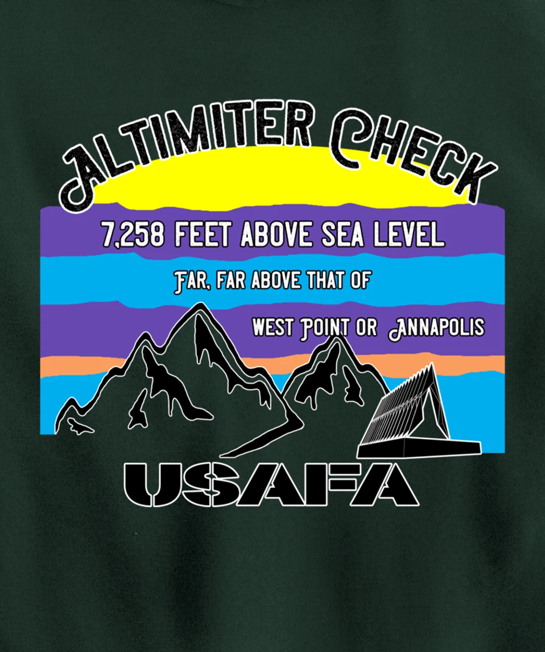 USAFA Altimeter Check Part 2: Far, Far Above All Others Pullover Hoodie