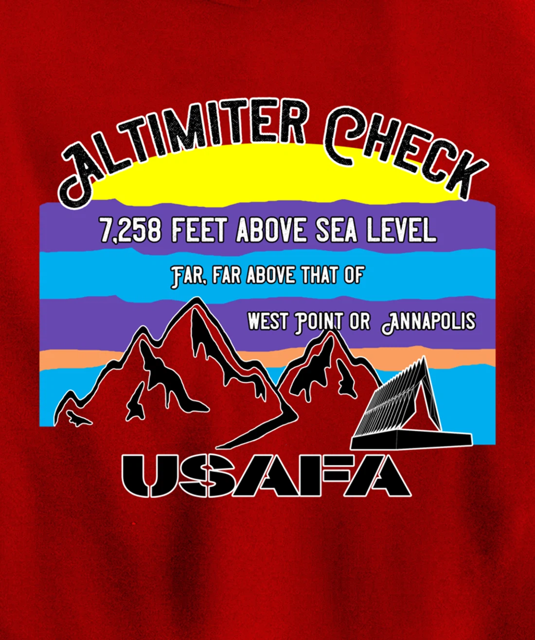 USAFA Altimeter Check Part 2: Far, Far Above All Others Pullover Hoodie