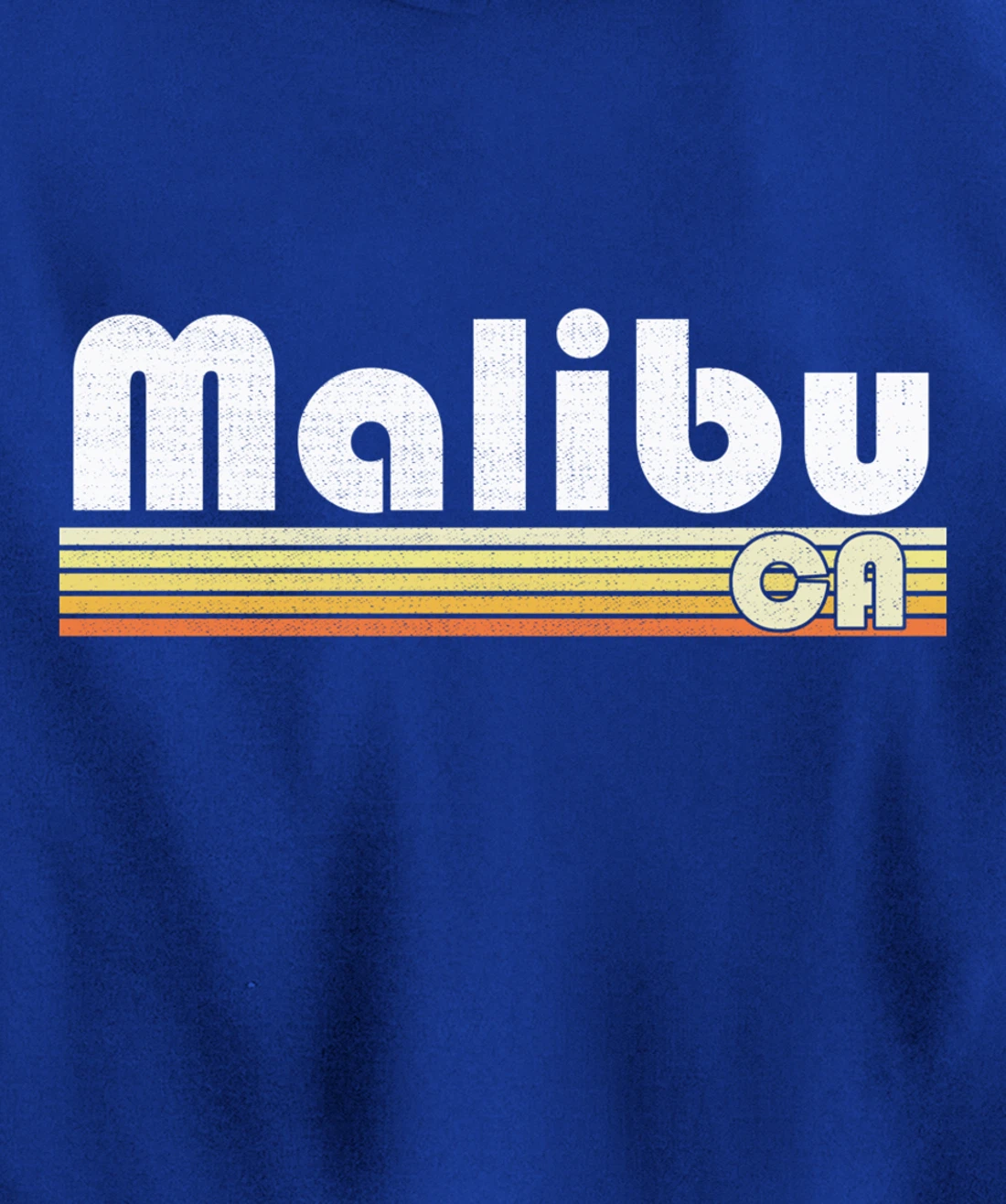 Malibu Beach California Retro Style Vintage Pride 70s 80s Pullover Hoodie
