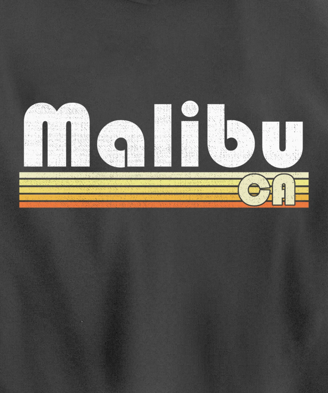Malibu Beach California Retro Style Vintage Pride 70s 80s Pullover Hoodie