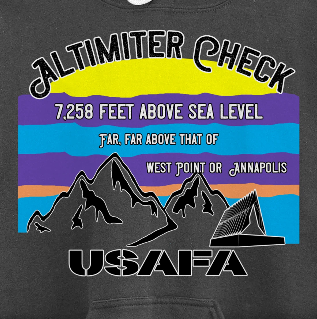 USAFA Altimeter Check Part 2: Far, Far Above All Others Pullover Hoodie