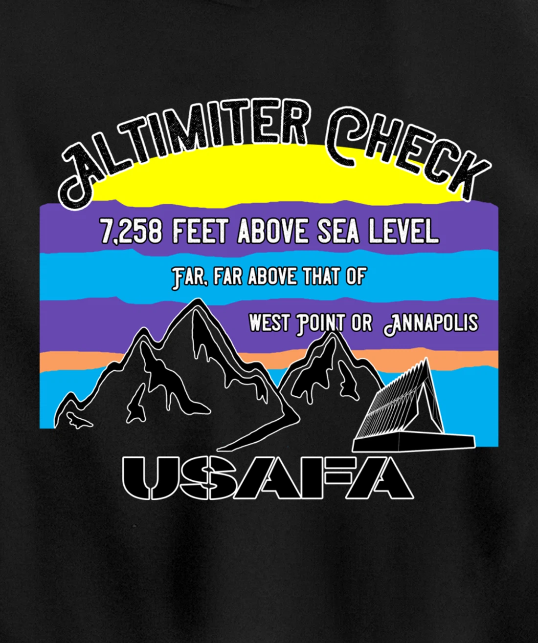 USAFA Altimeter Check Part 2: Far, Far Above All Others Pullover Hoodie