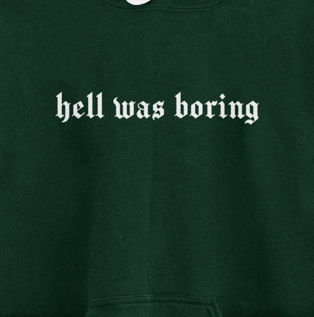 Hell Was Boring - Girl Aesthetic Grunge Pullover Hoodie