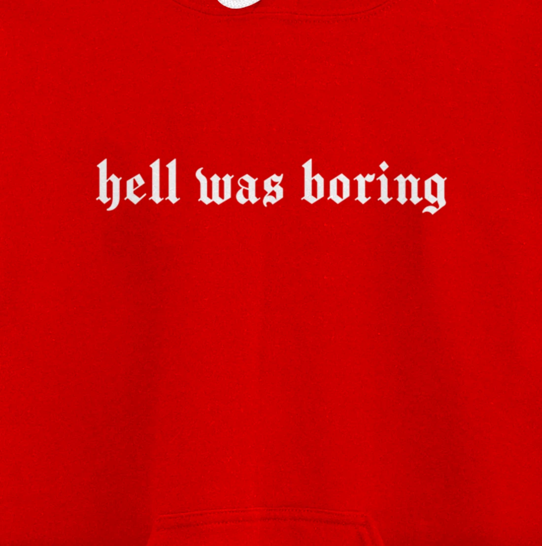 Hell Was Boring - Girl Aesthetic Grunge Pullover Hoodie