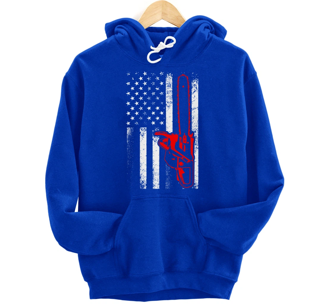 Funny Logger Arborist Gift Men Cool Lumberjack Woodworker Pullover Hoodie