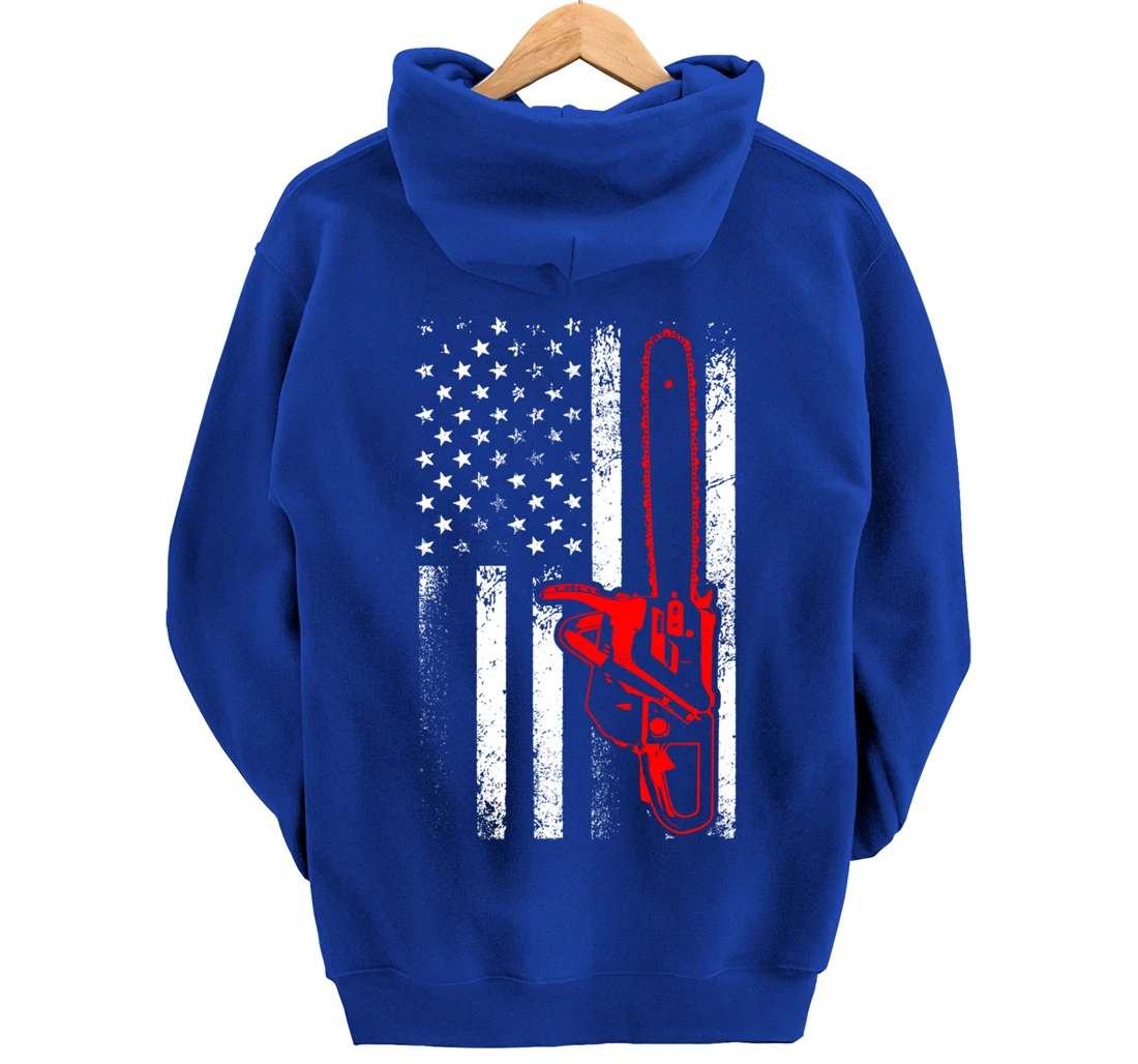 Funny Logger Arborist Gift Men Cool Lumberjack Woodworker Pullover Hoodie