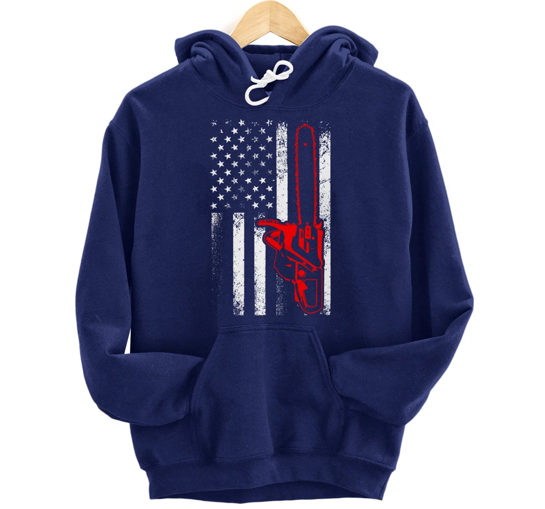 Funny Logger Arborist Gift Men Cool Lumberjack Woodworker Pullover Hoodie