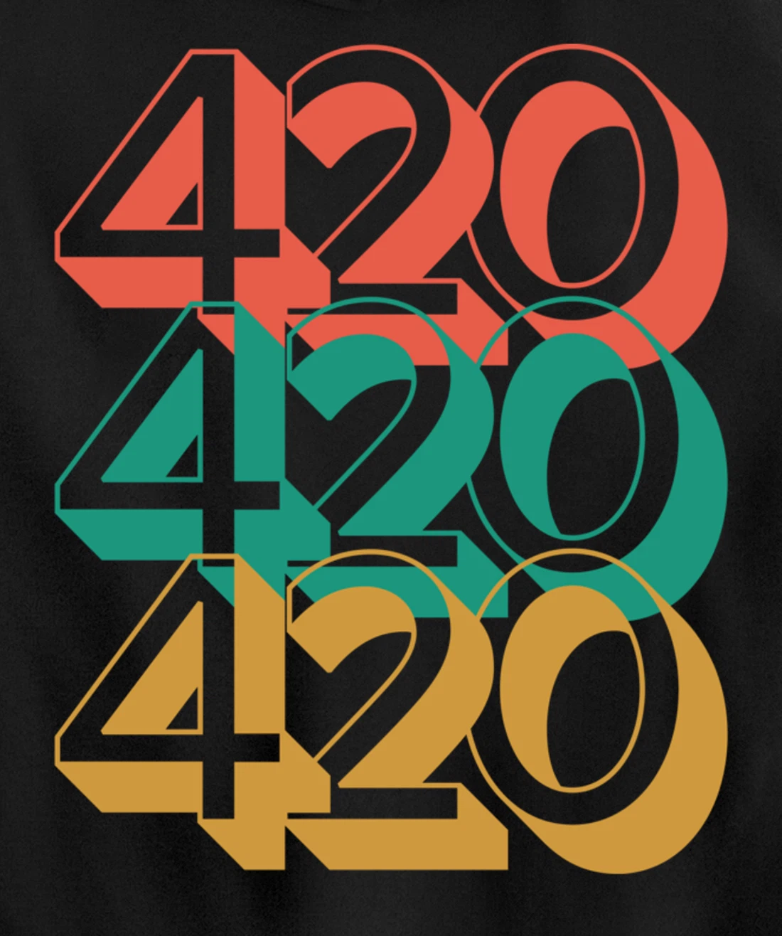 420 420 420 Legalize Marijuana Weed Pullover Hoodie