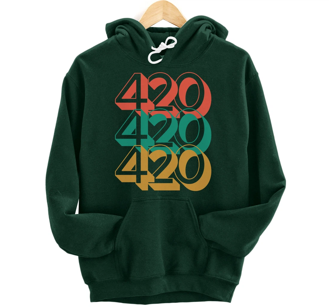 420 420 420 Legalize Marijuana Weed Pullover Hoodie