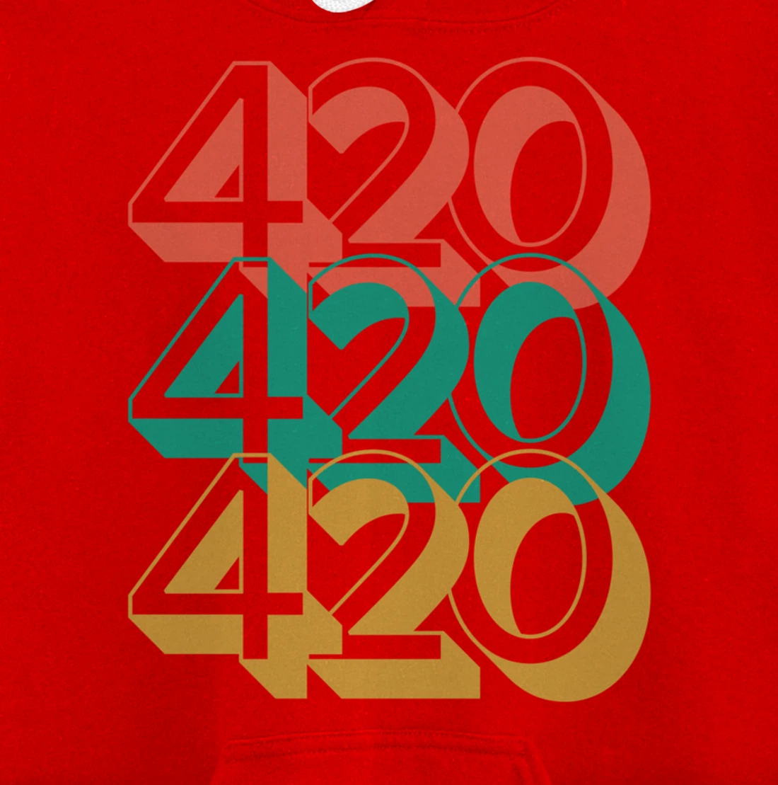 420 420 420 Legalize Marijuana Weed Pullover Hoodie
