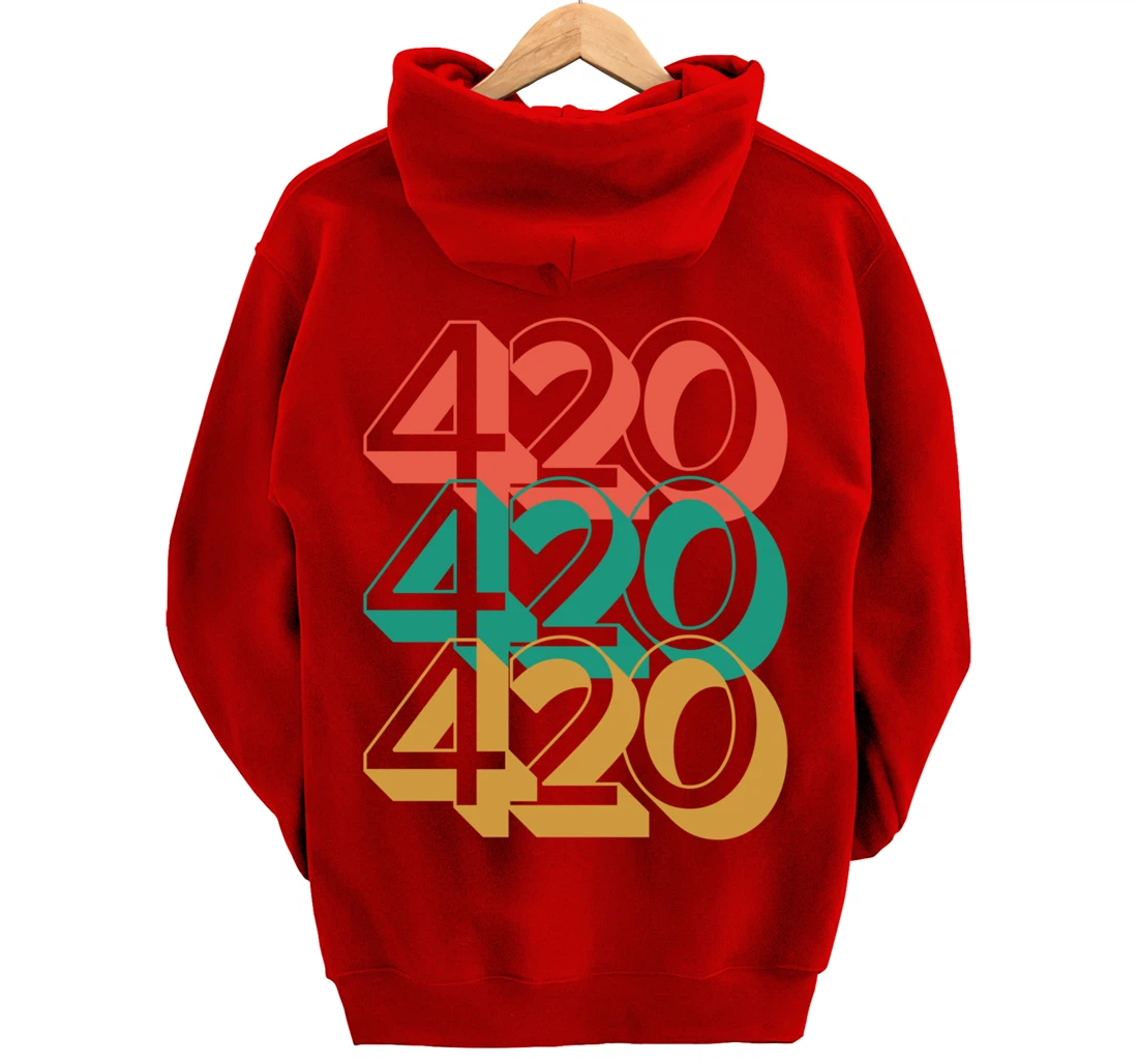 420 420 420 Legalize Marijuana Weed Pullover Hoodie
