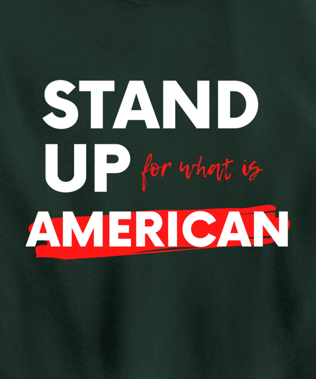 Stand Up For What IS American Pullover Hoodie